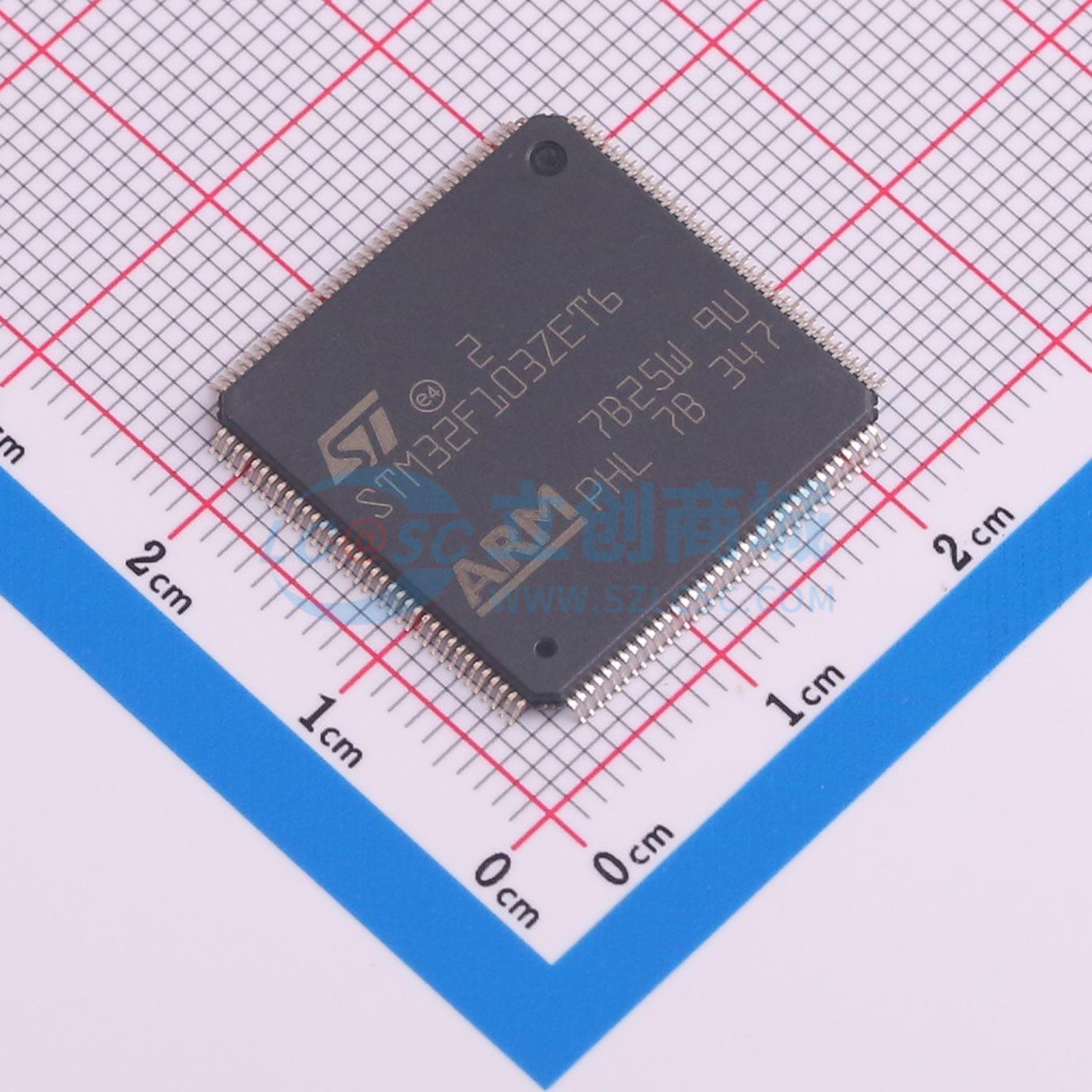STM32F103ZET6TR實物圖
