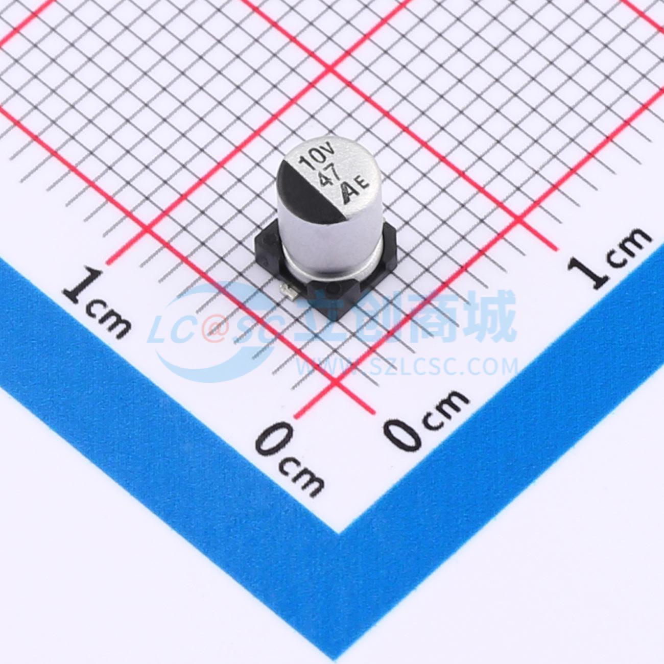 点击查看大图 GVE1A476M0406CN实物图