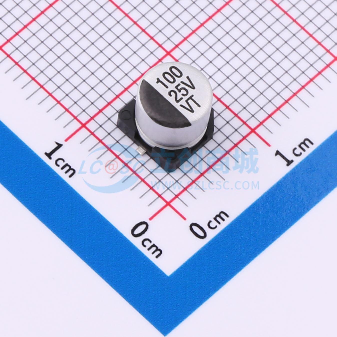 点击查看大图 VT1E101M0605实物图