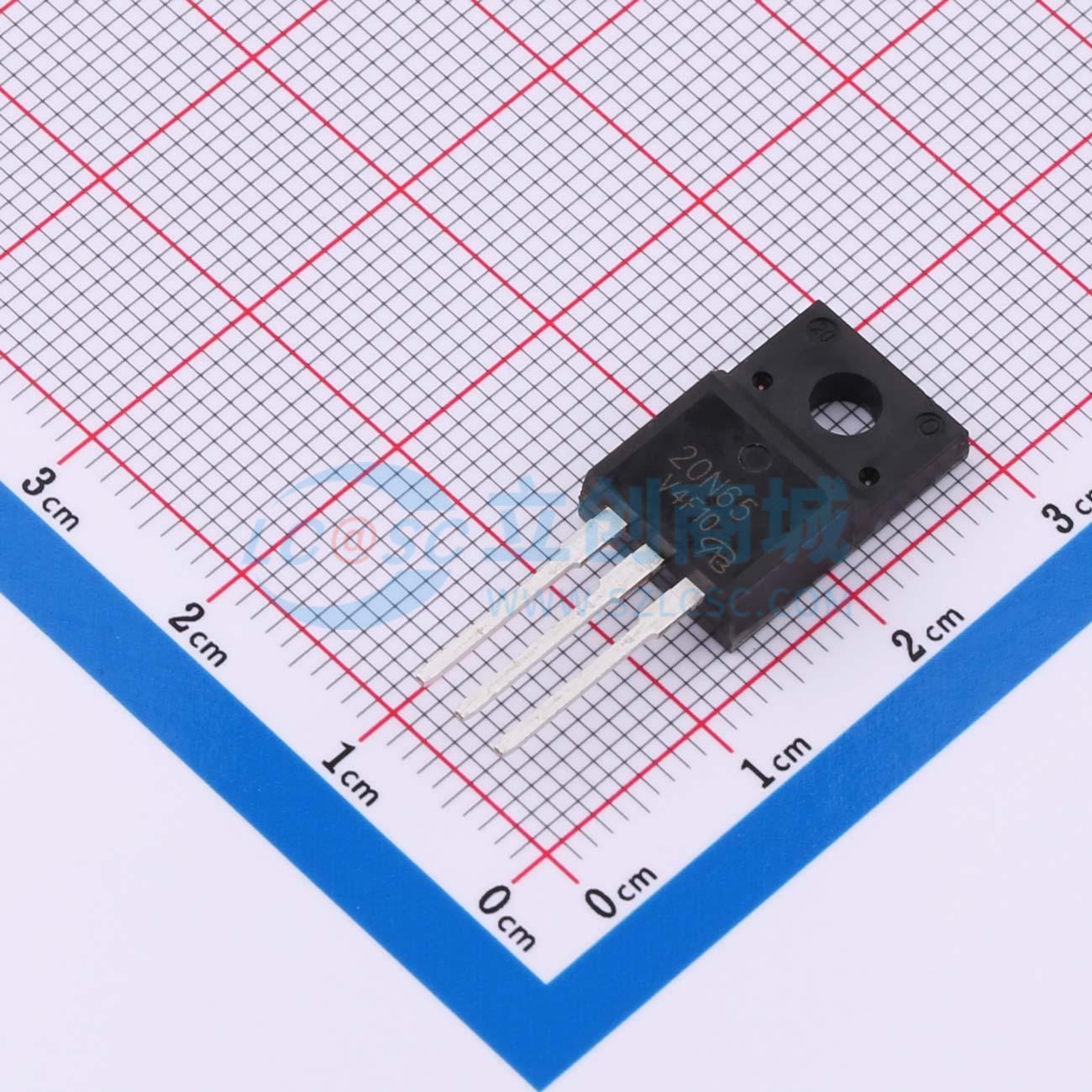 点击查看大图 20N65C3-VB TO220F实物图