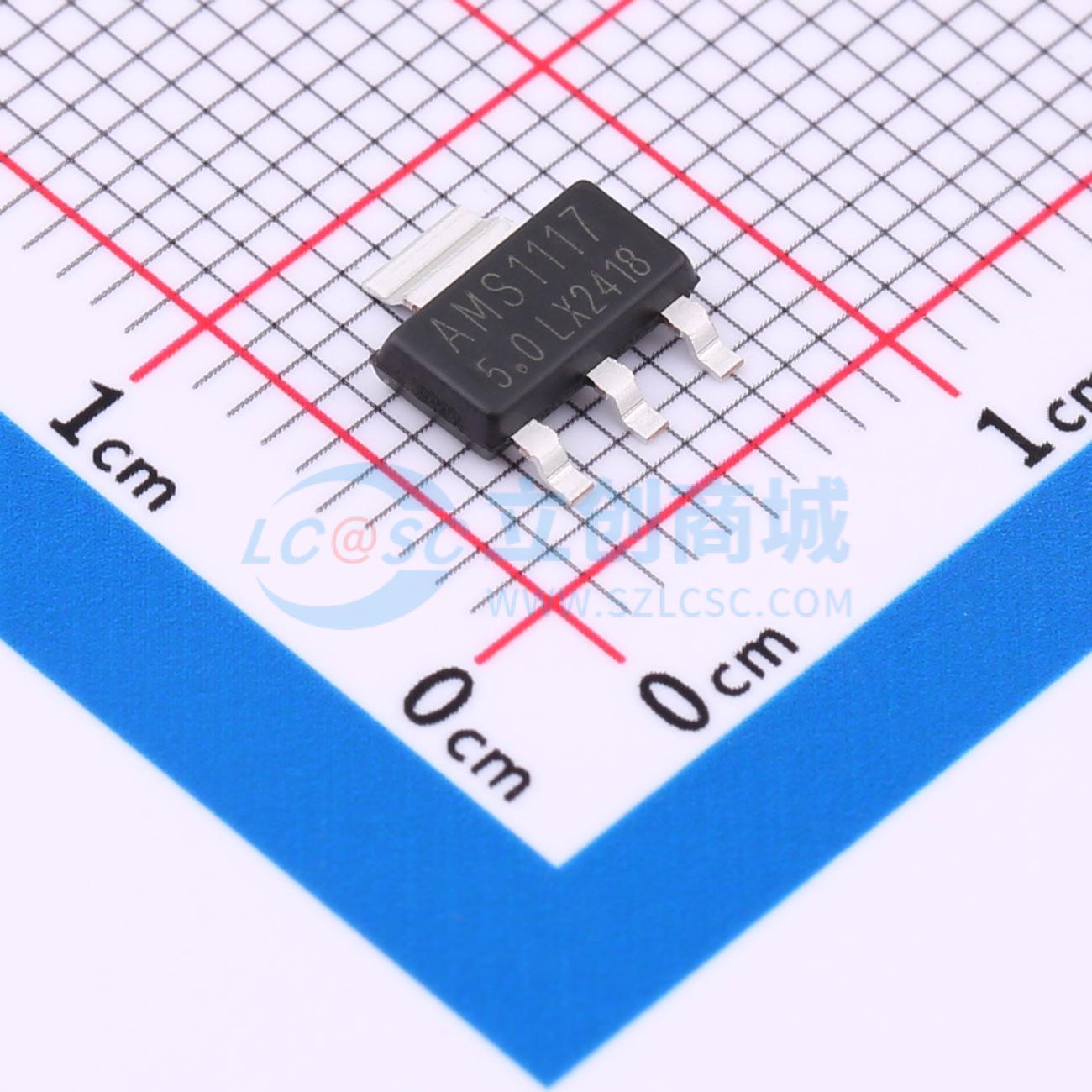 点击查看大图 AMS1117-5.0(LX)实物图