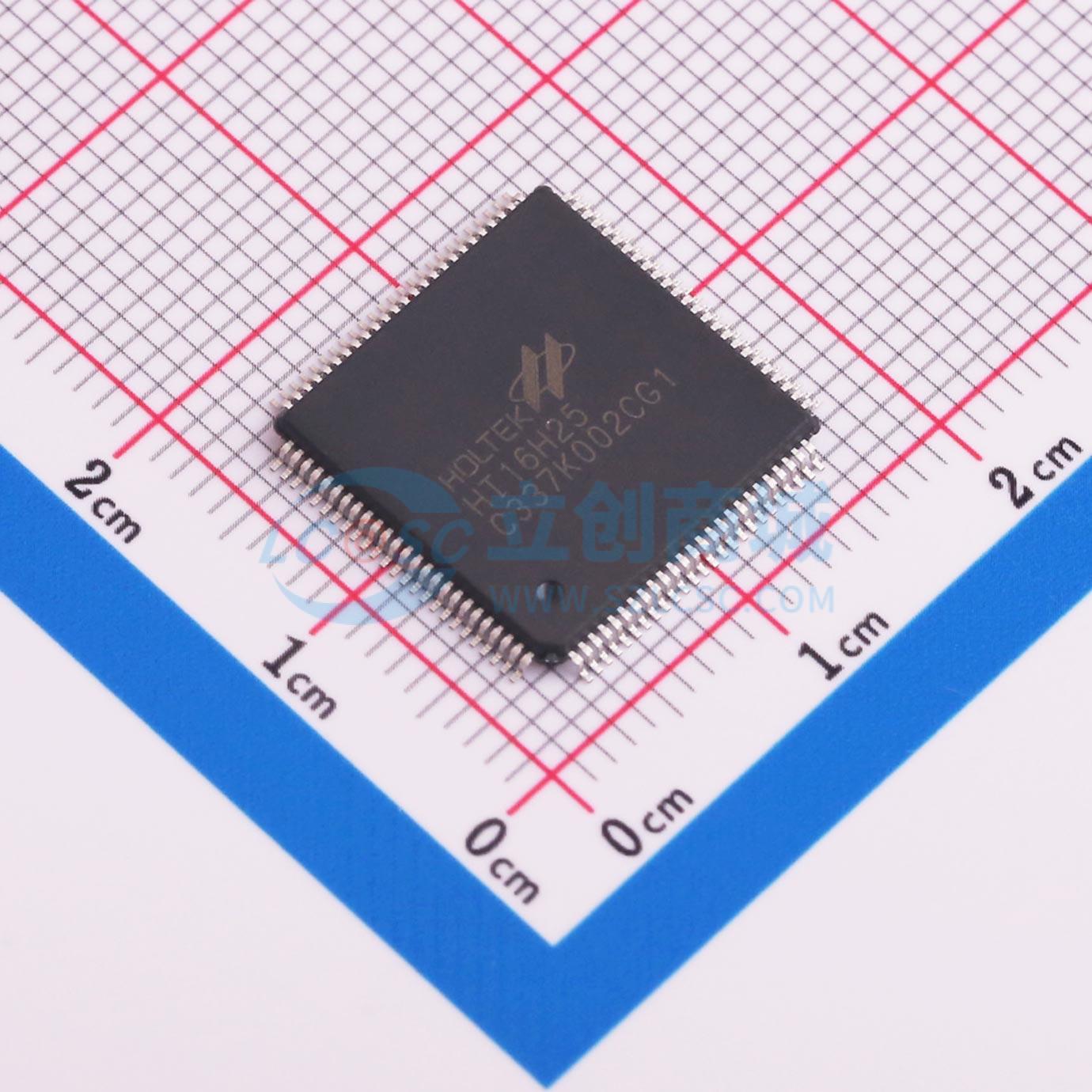 点击查看大图 HT16H25-100LQFP实物图