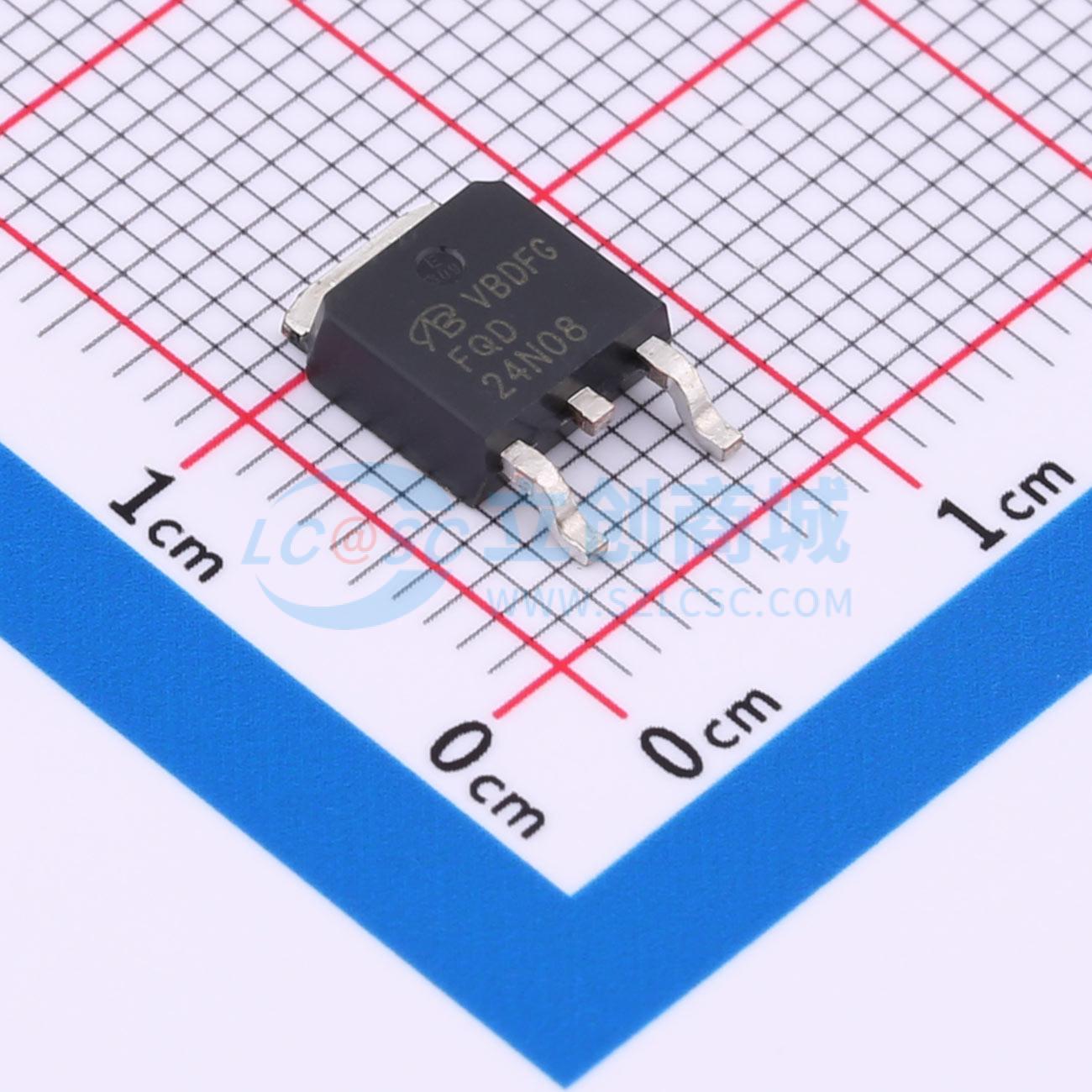 点击查看大图 FQD24N08TM-VB实物图