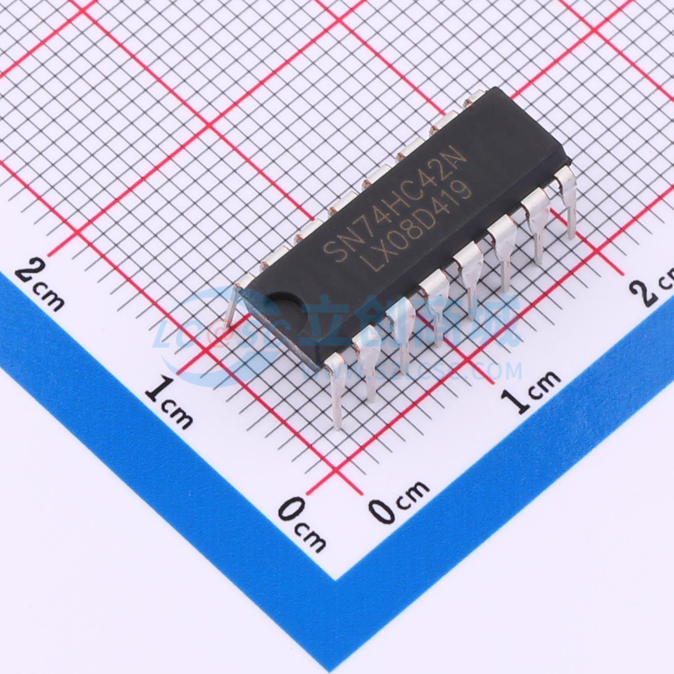 点击查看大图 SN74HC42N(LX)实物图