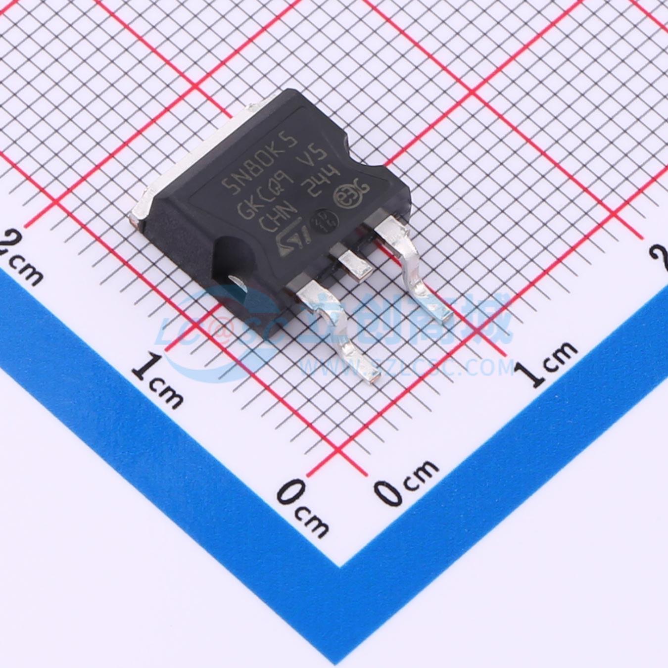 点击查看大图 STB5N80K5实物图