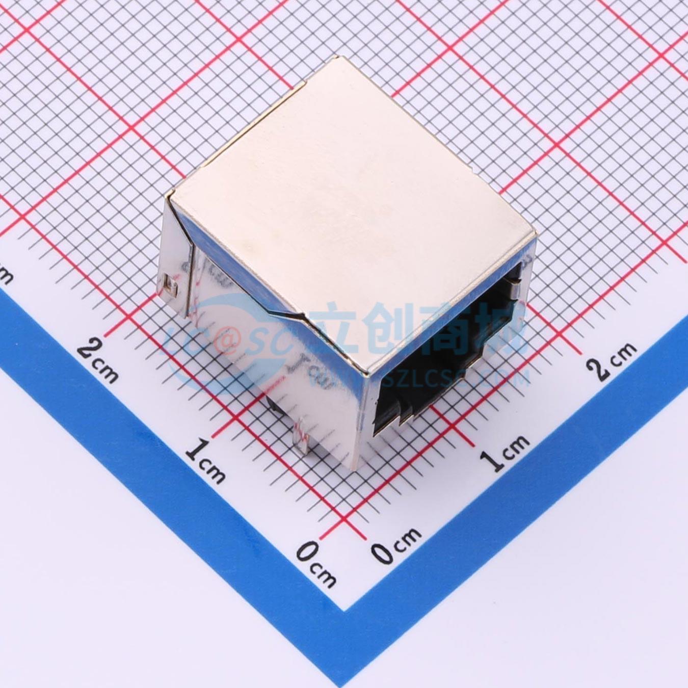 点击查看大图 HX-RJ45 90 5621-1x1 10P8C实物图