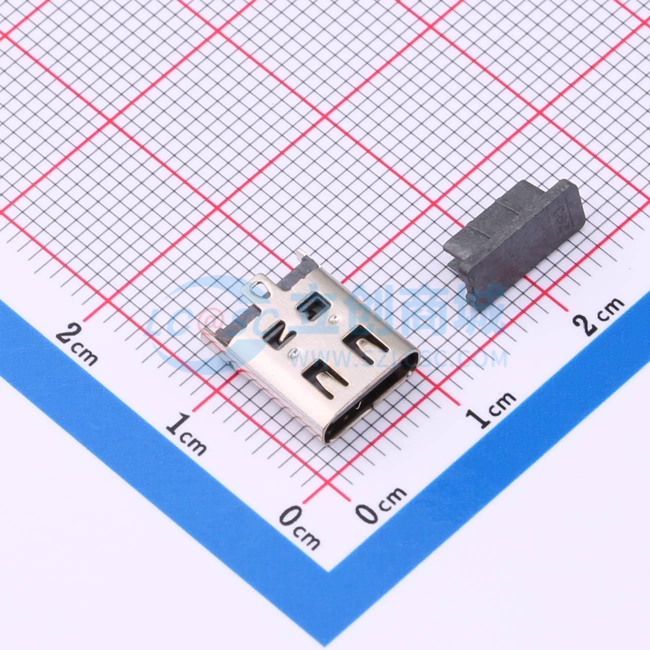 点击查看大图 HX TYPE-C 6P LT H10.0实物图