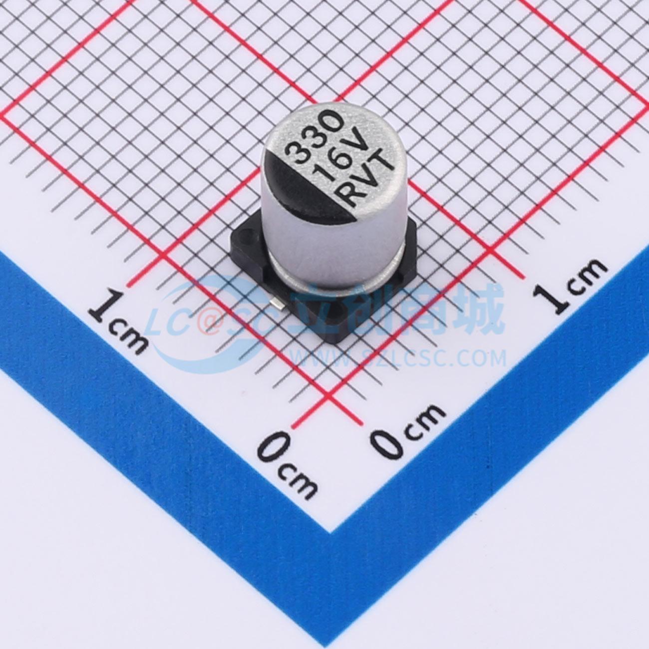点击查看大图 RVT1C331M0607实物图