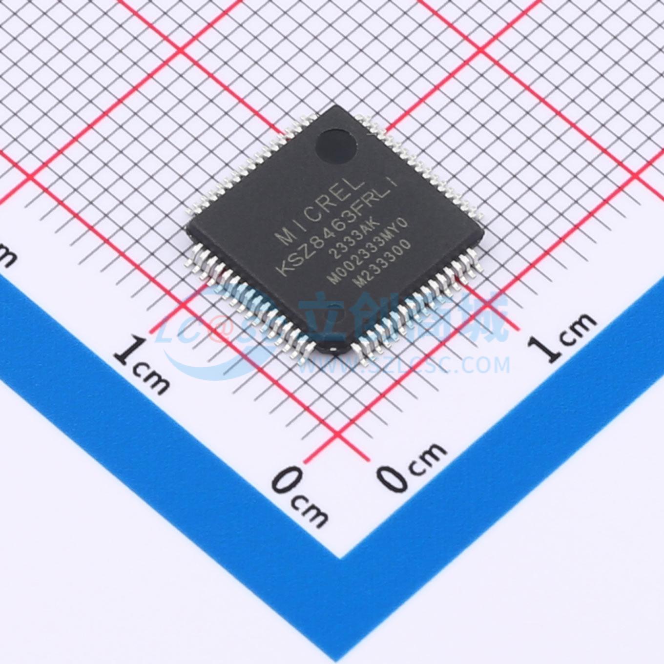 点击查看大图 KSZ8463FRLI实物图