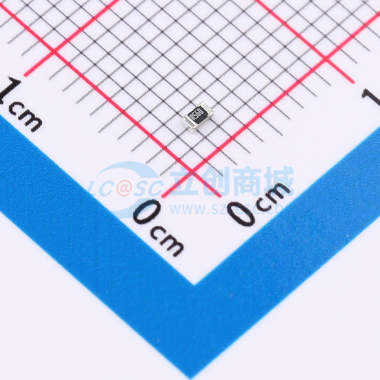 点击查看大图 RCWE0603R560FKEA实物图