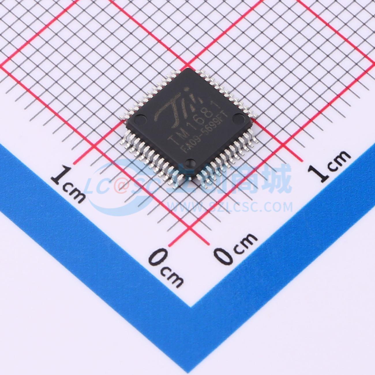 点击查看大图 TM1681-LQFP48(7*7)实物图