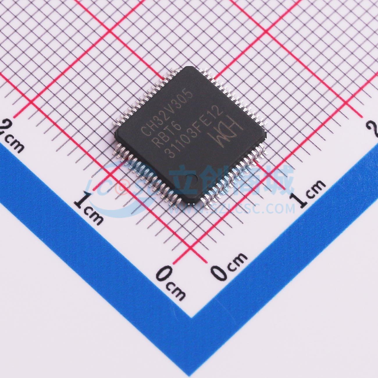 点击查看大图 CH32V305RBT6实物图