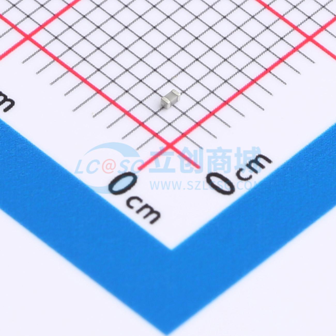 点击查看大图 CGA0402C0G101J500GT实物图