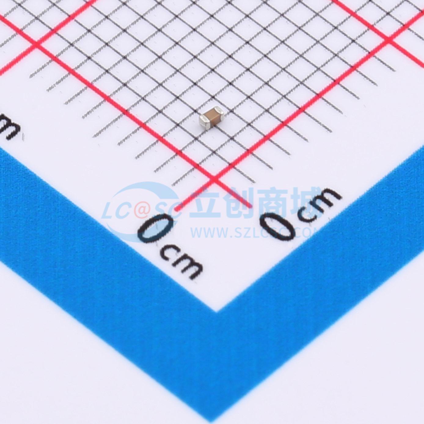 点击查看大图 CGA0402X7R181K500GT实物图