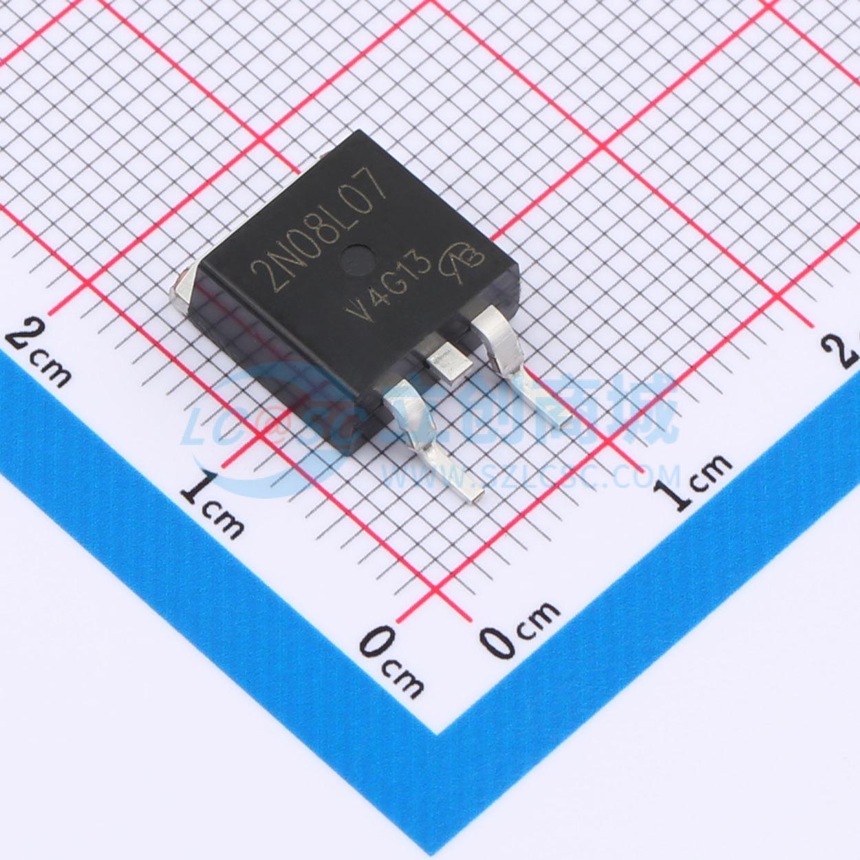 点击查看大图 2N08L07-VB TO263实物图