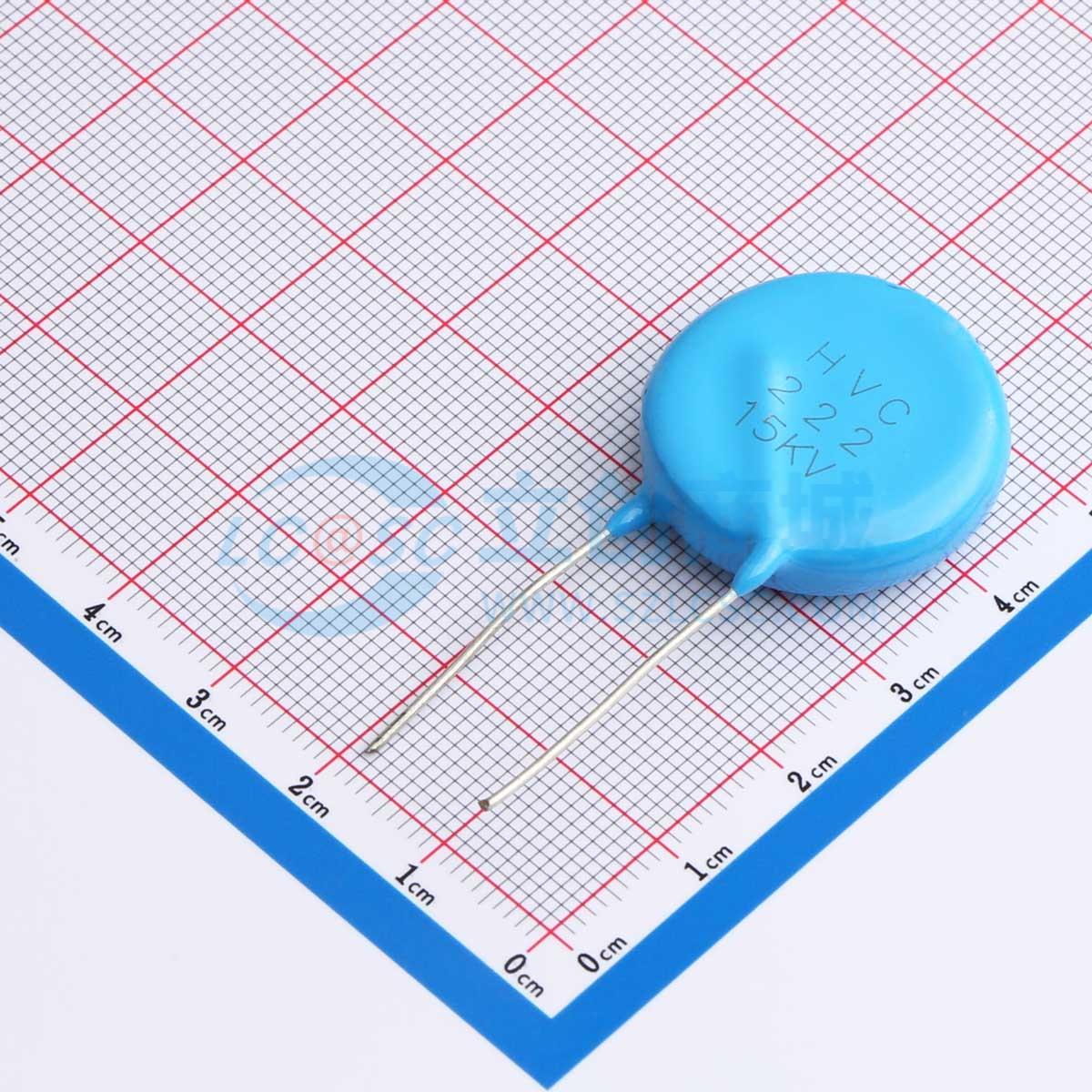 点击查看大图 HVC-15KV-DL26-F12.5-222K实物图