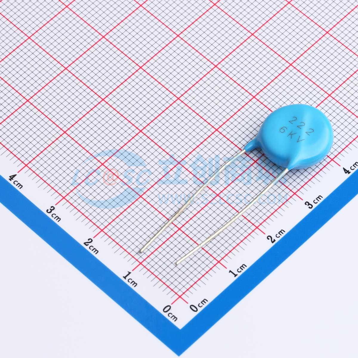 点击查看大图 HVC-6KV-D15-F10-222K实物图