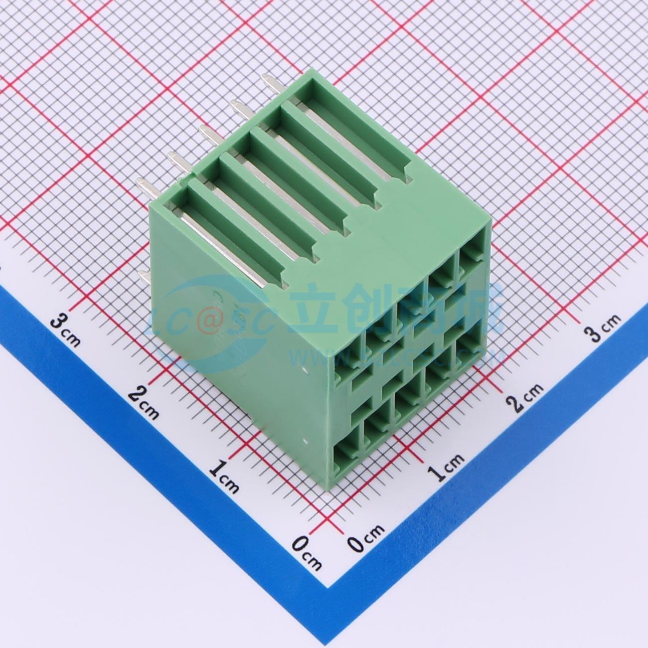 点击查看大图 DB2EVH-3.81-2*5P-GN实物图