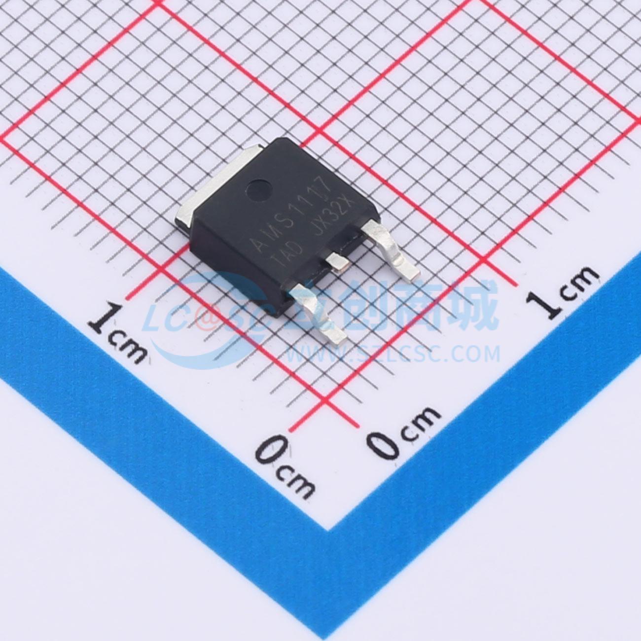 点击查看大图 AMS1117-ADJ(TO-252)实物图