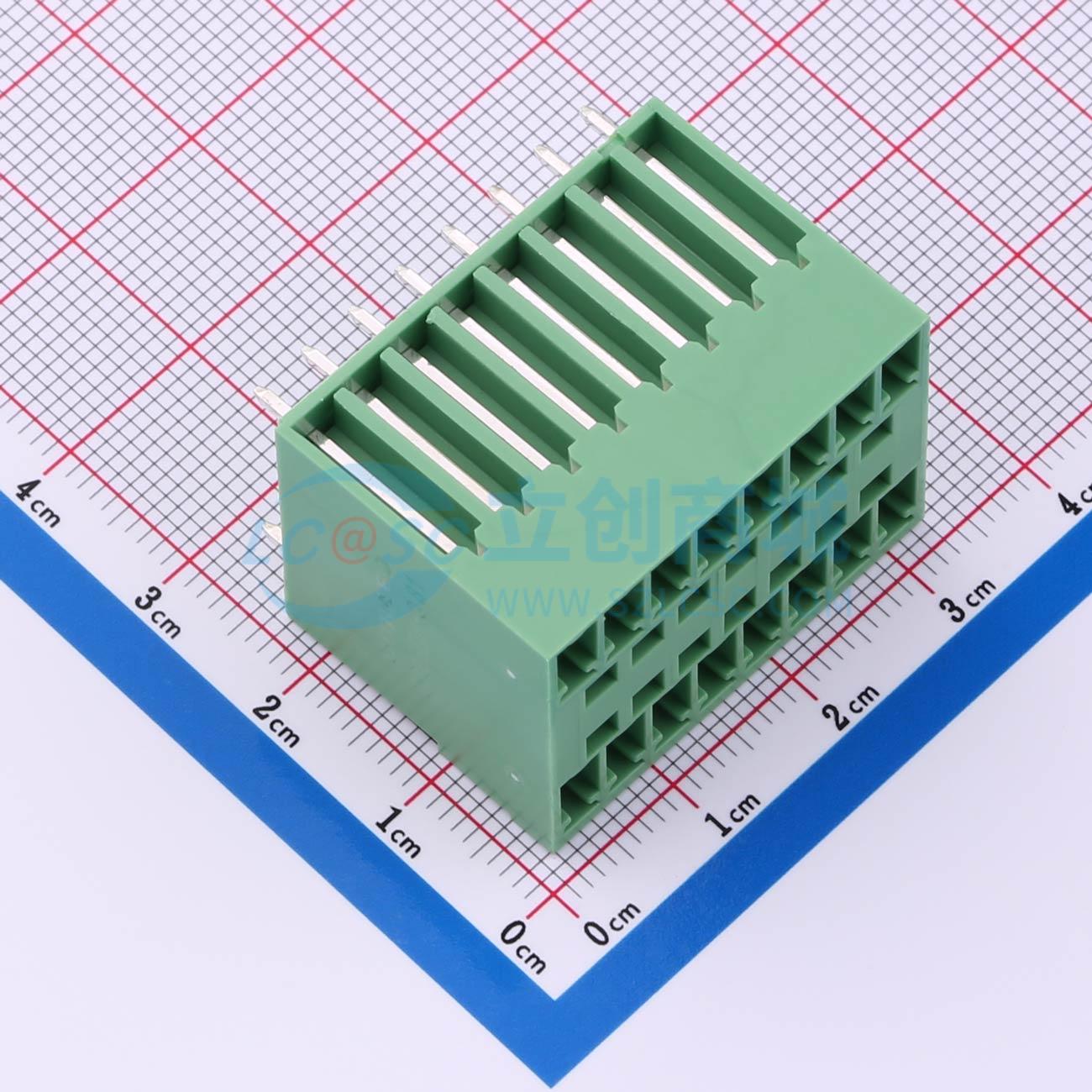 点击查看大图 DB2EVH-3.81-2*8P-GN实物图