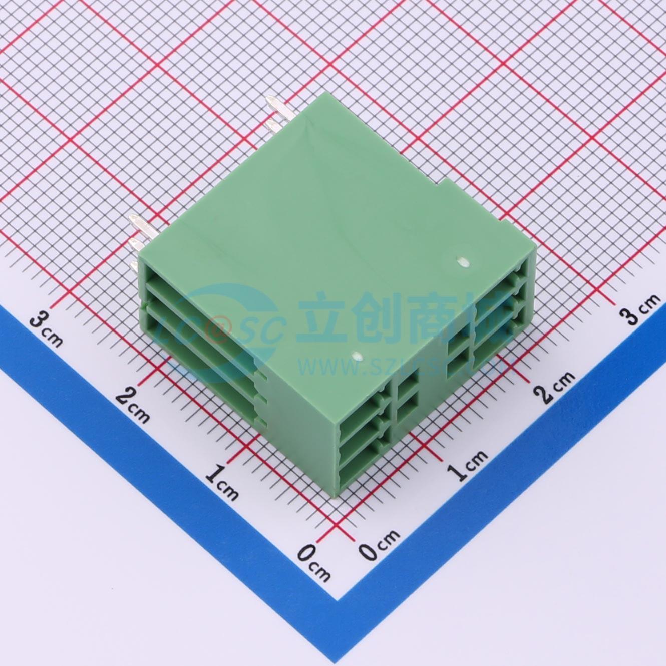 点击查看大图 DB2EVH-3.81-2*3P-GN实物图