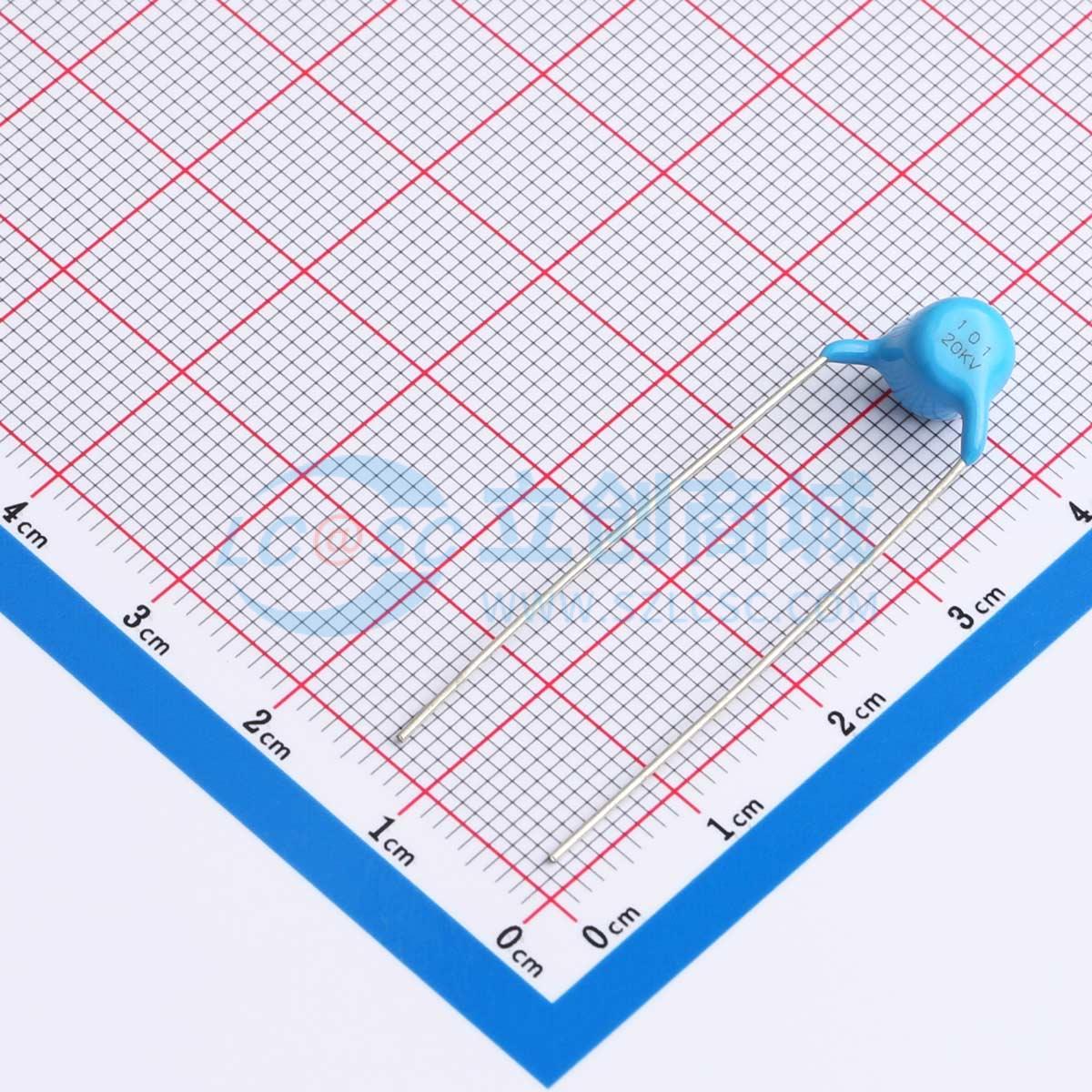 点击查看大图 HVC-20KV-DL08-F9.5-101K实物图