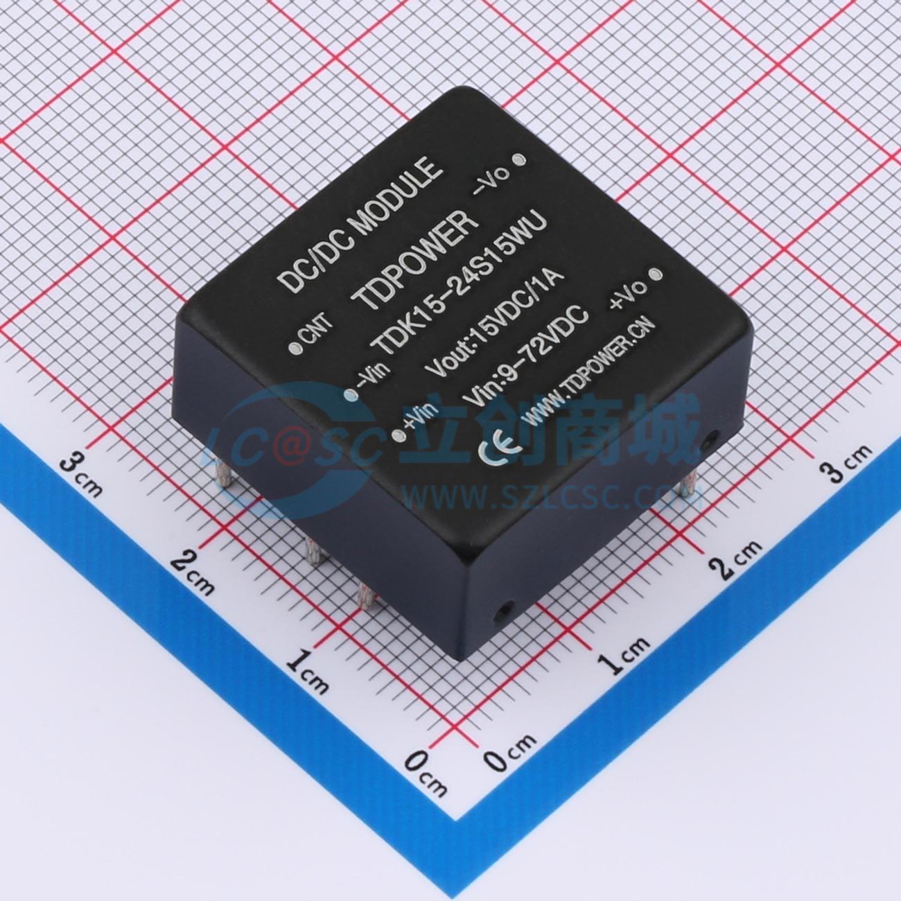 点击查看大图 TDK15-24S15WU实物图