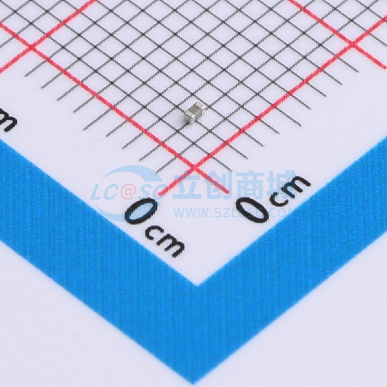 0402CG100J101NT实物图