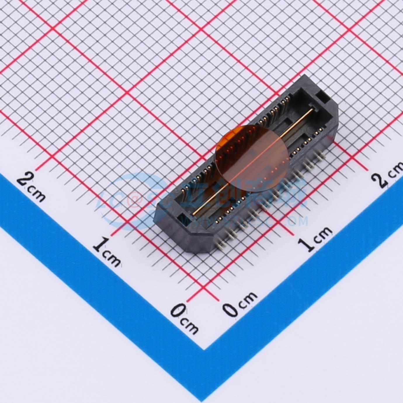 点击查看大图 QTH-020-01-L-D-DP-A-K-TR实物图