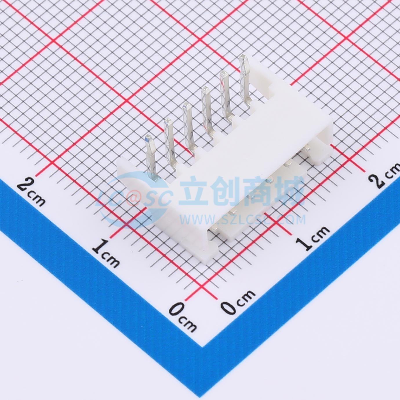 2.54-6P WZ-D实物图