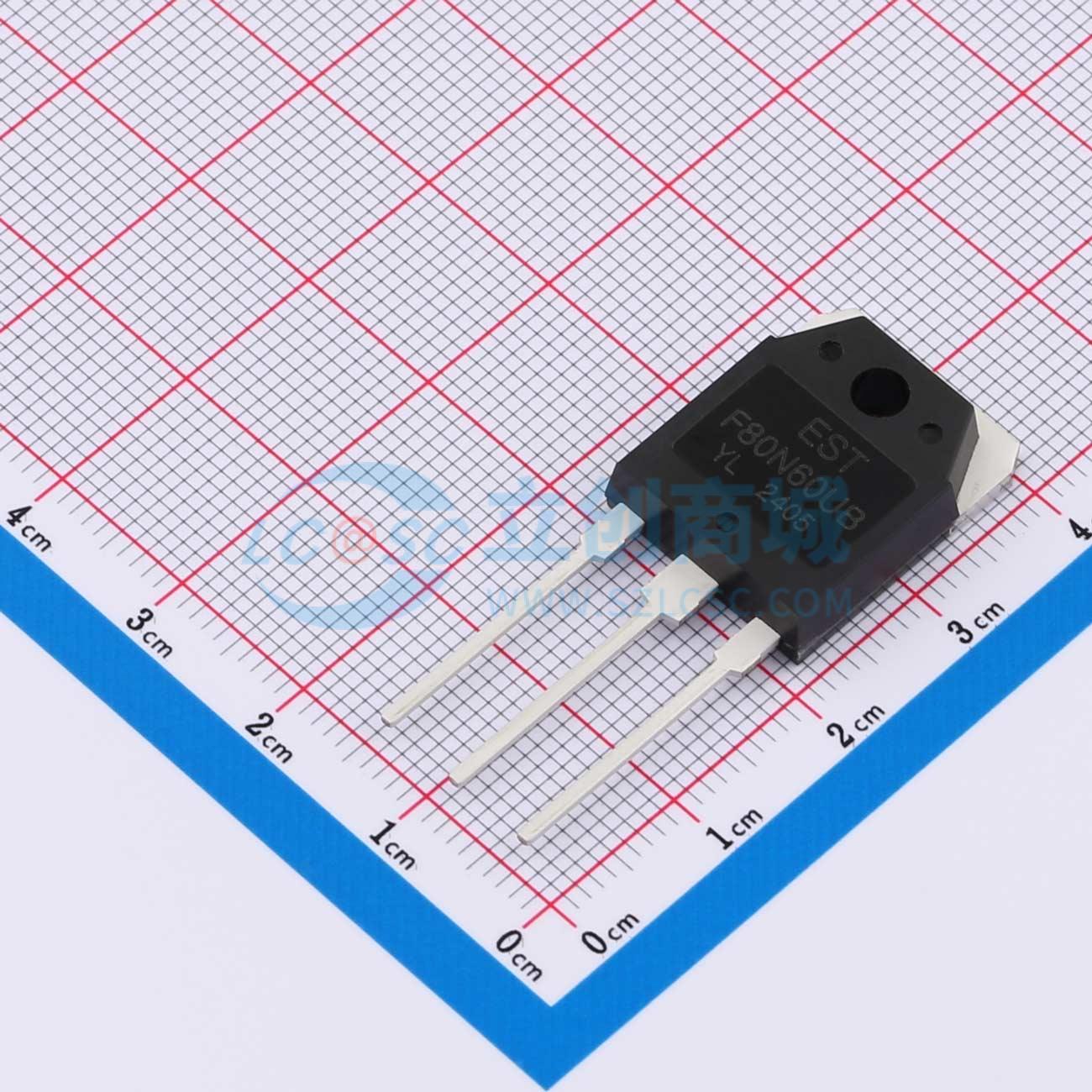 点击查看大图 ESTF80N60UB实物图