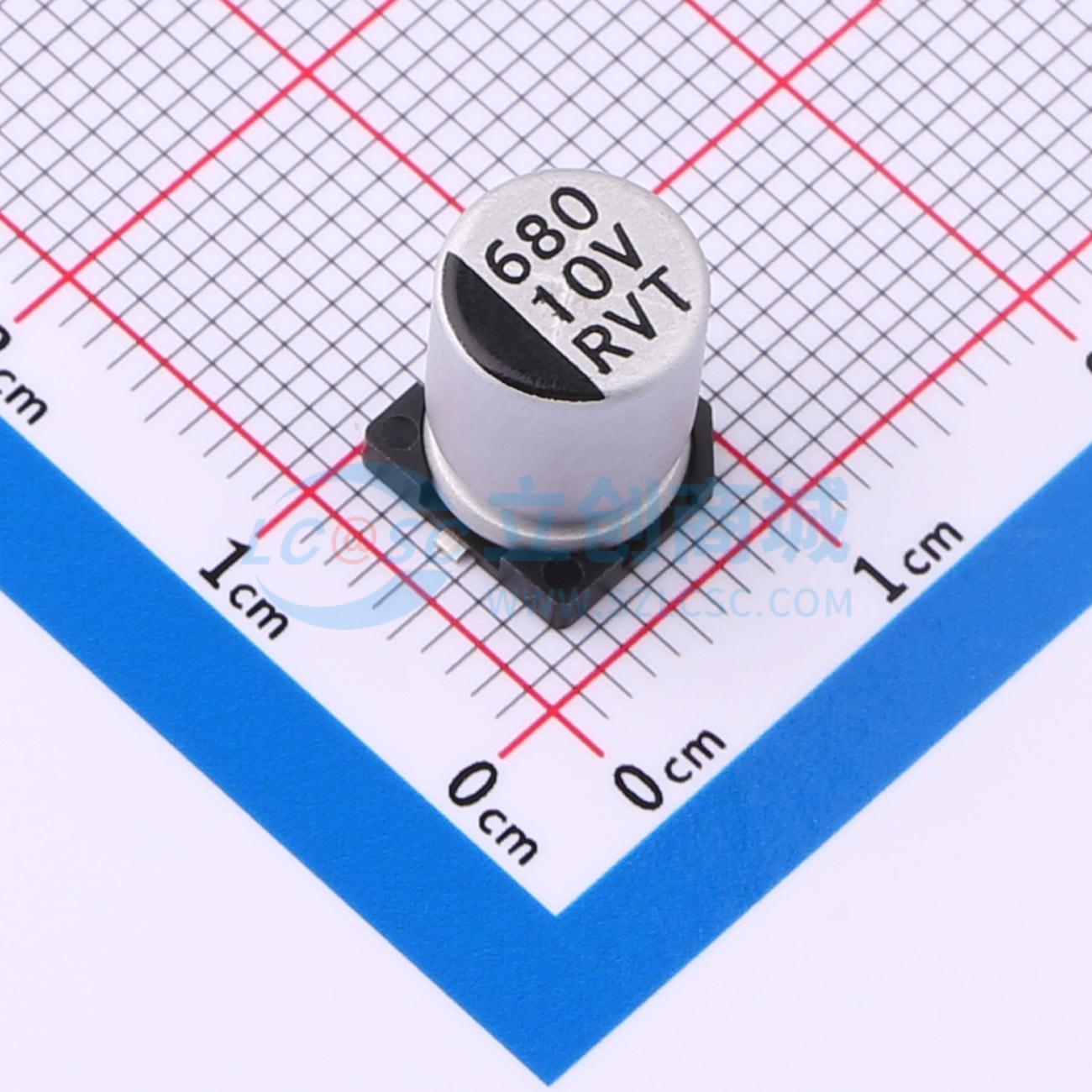 点击查看大图 RVT1A681M0810实物图