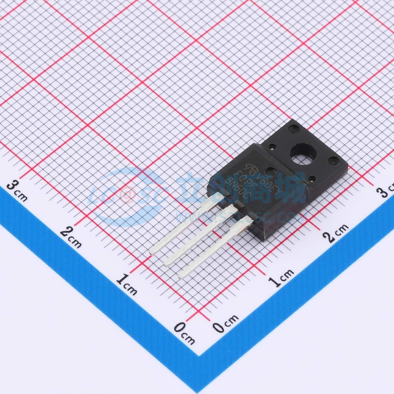 点击查看大图 FQPF8N60C-VB实物图