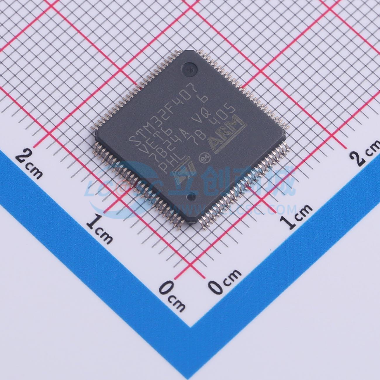 点击查看大图 STM32F407VET6TR实物图