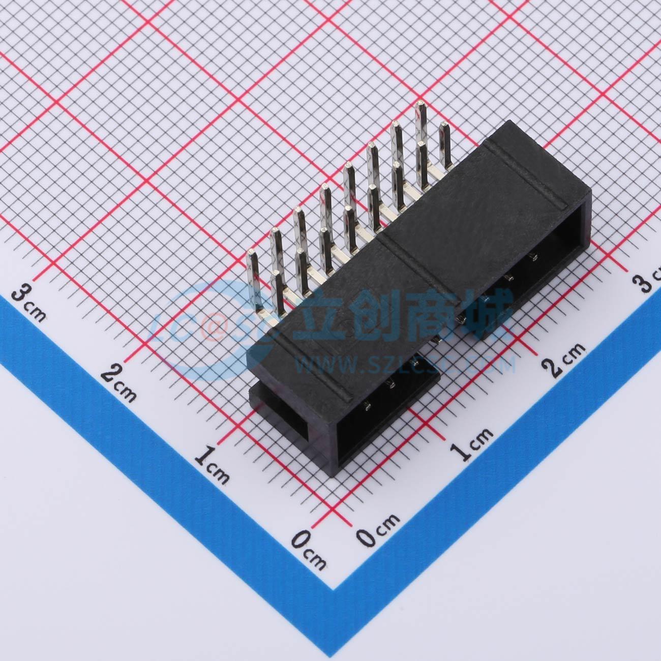 HX JN2.54-2x8P WZ H8.9实物图