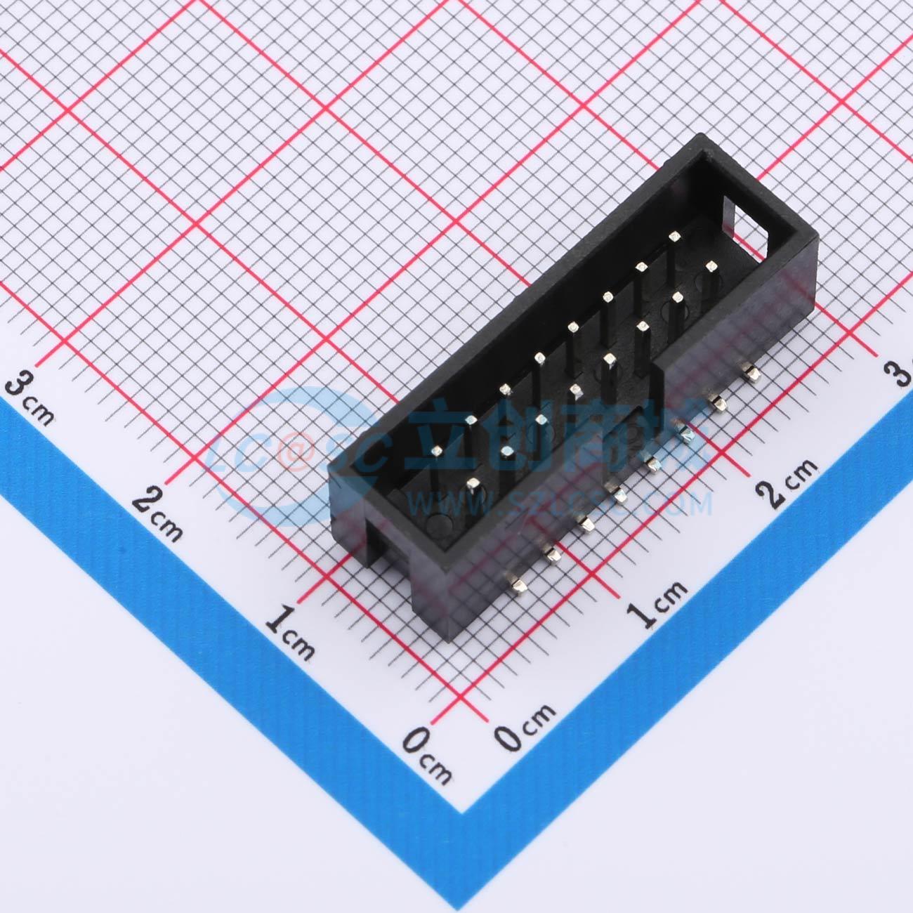 HX JN2.54-2x8P TP H8.9实物图