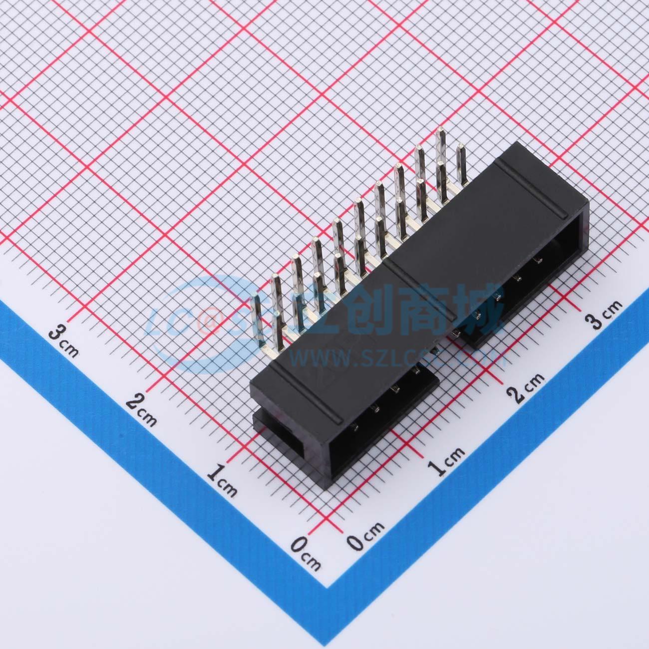 点击查看大图 HX JN2.54-2x10P WZ H8.9实物图