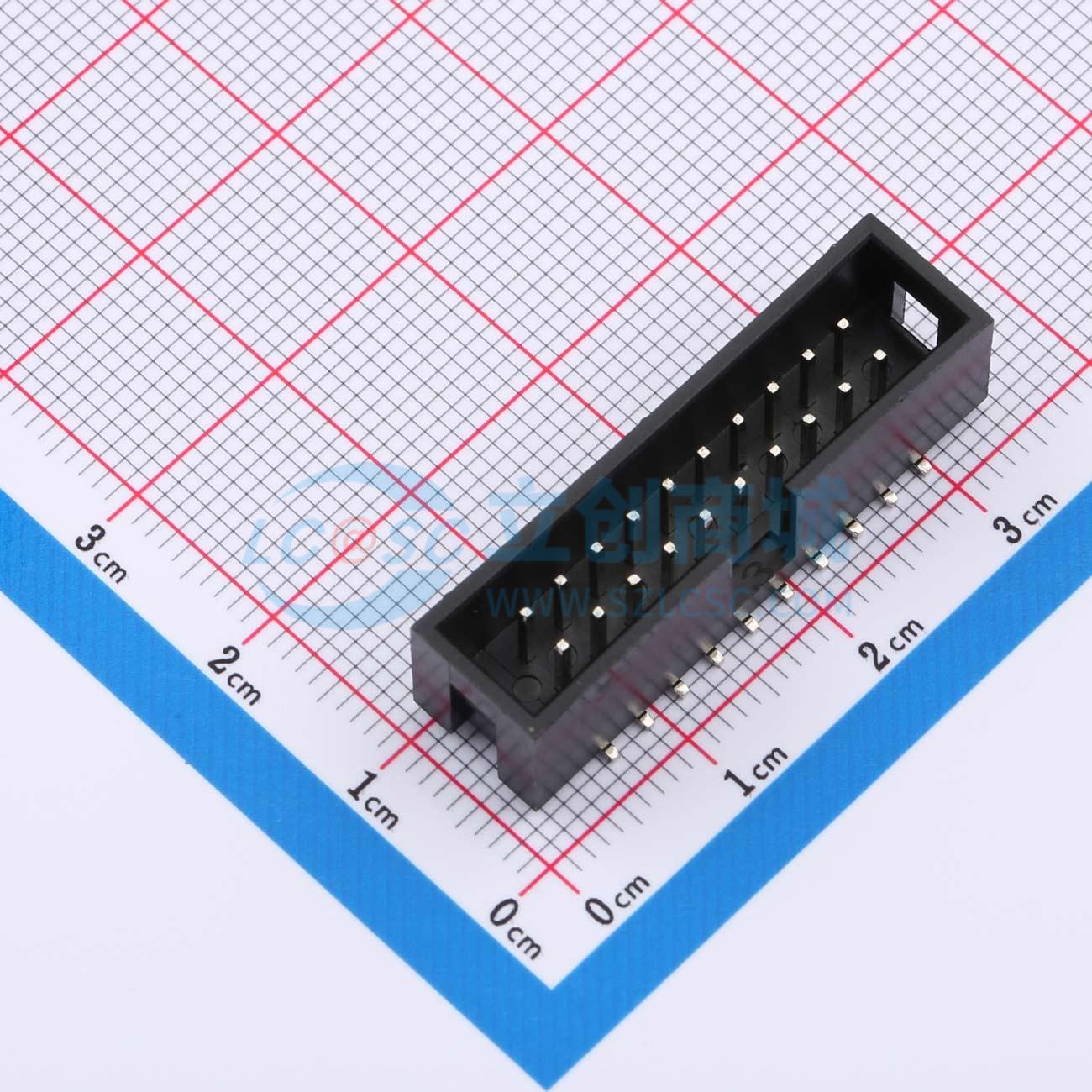 点击查看大图 HX JN2.54-2x10P TP H8.9实物图