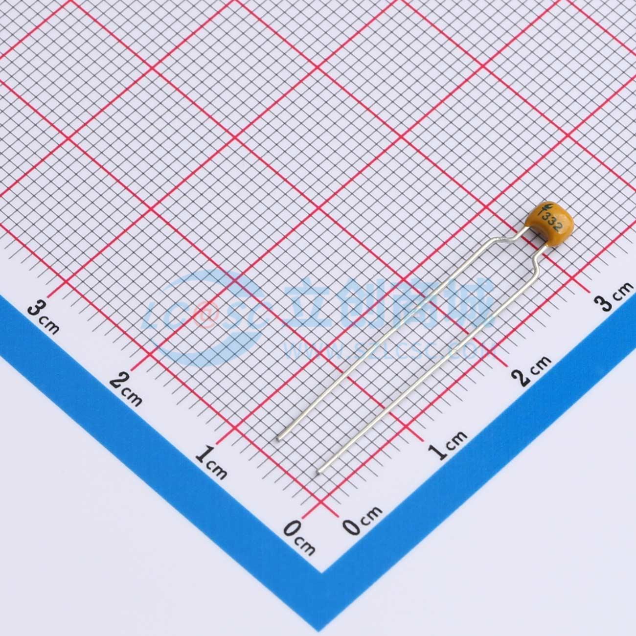 CT4-0805-2X1-50V-3300pF-K-Y实物图