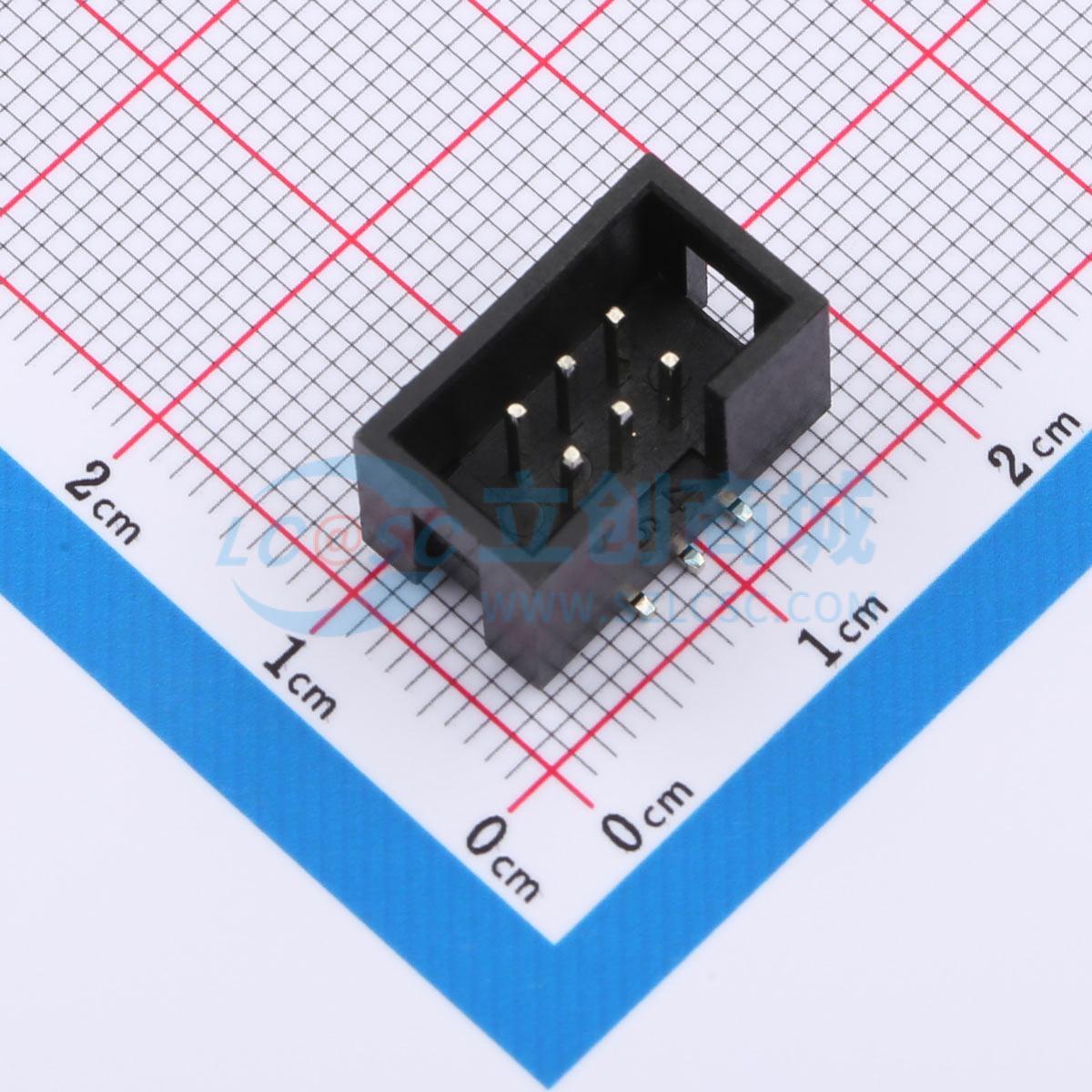 HX JN2.54-2x3P TP H8.9实物图