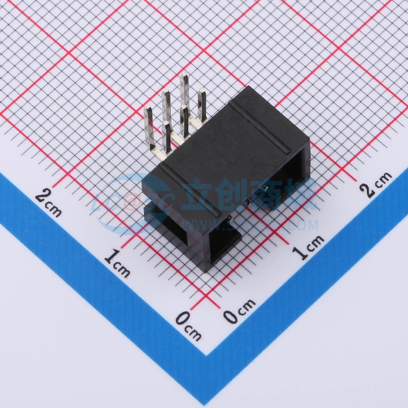 点击查看大图 HX JN2.54-2x3P WZ H8.9实物图