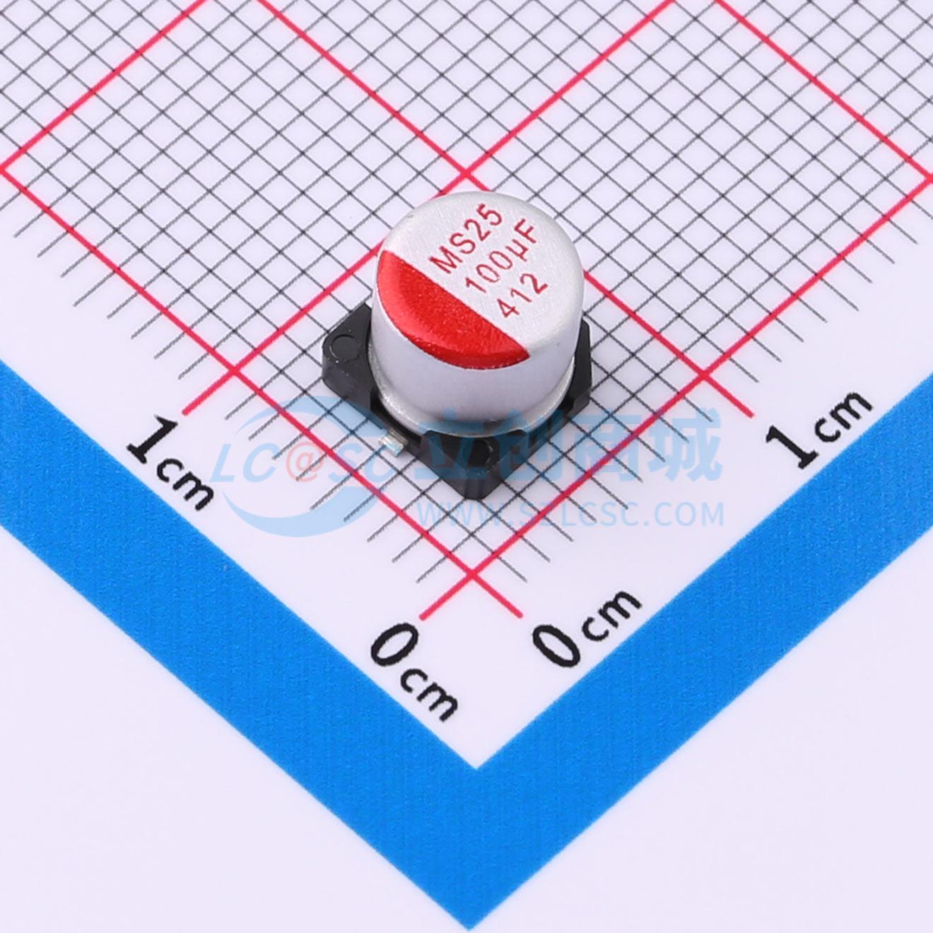 点击查看大图 GMS1E107M0605PZ实物图