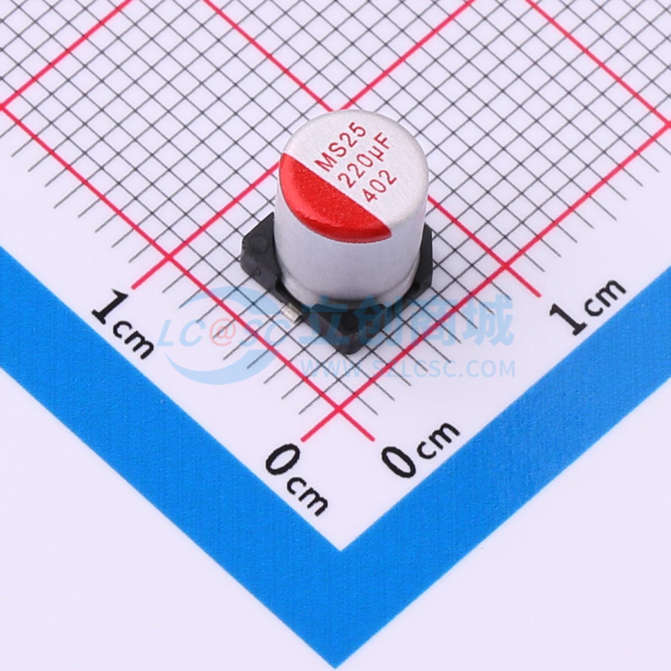 点击查看大图 GMS1E227M0607PZ实物图