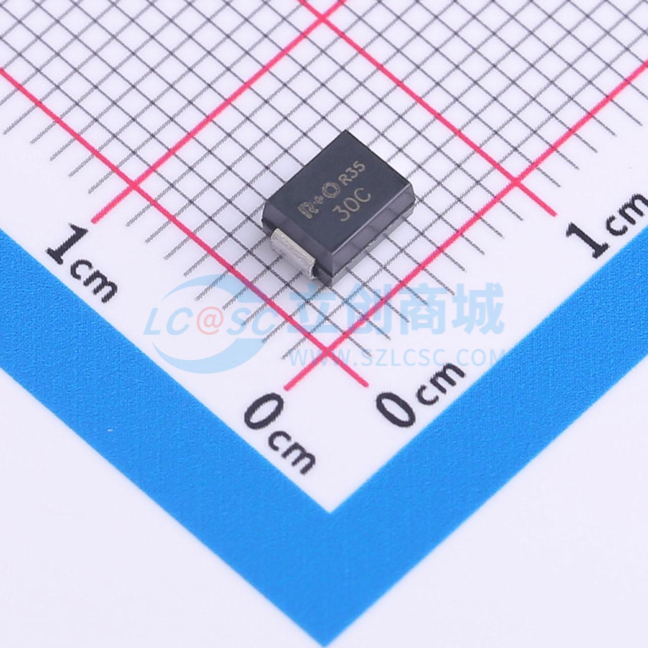 点击查看大图 P6SMB30CA实物图