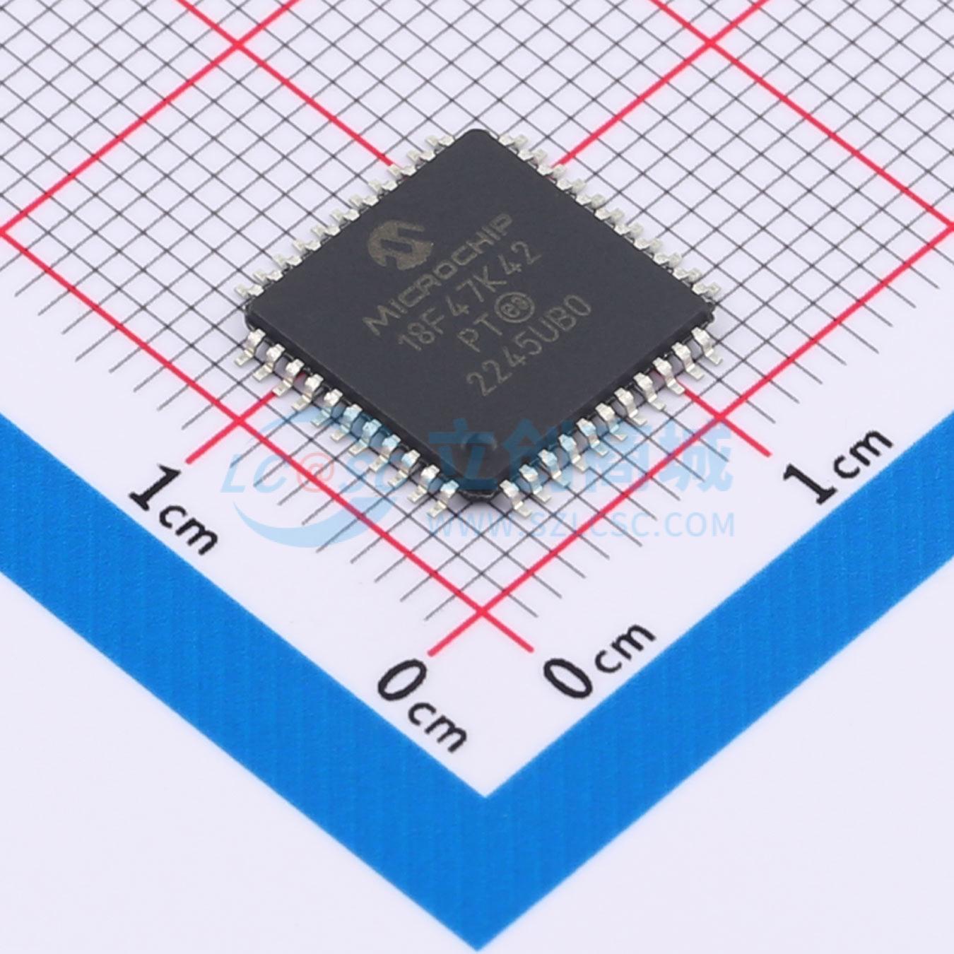 点击查看大图 PIC18F47K42-E/PT实物图