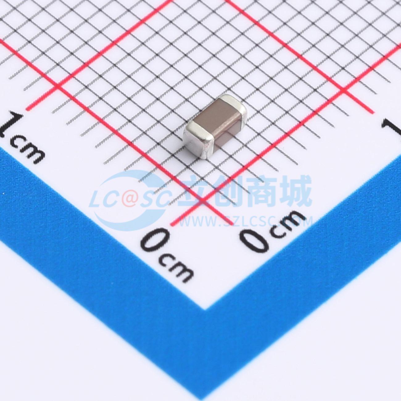 点击查看大图 C1206B106K025T实物图