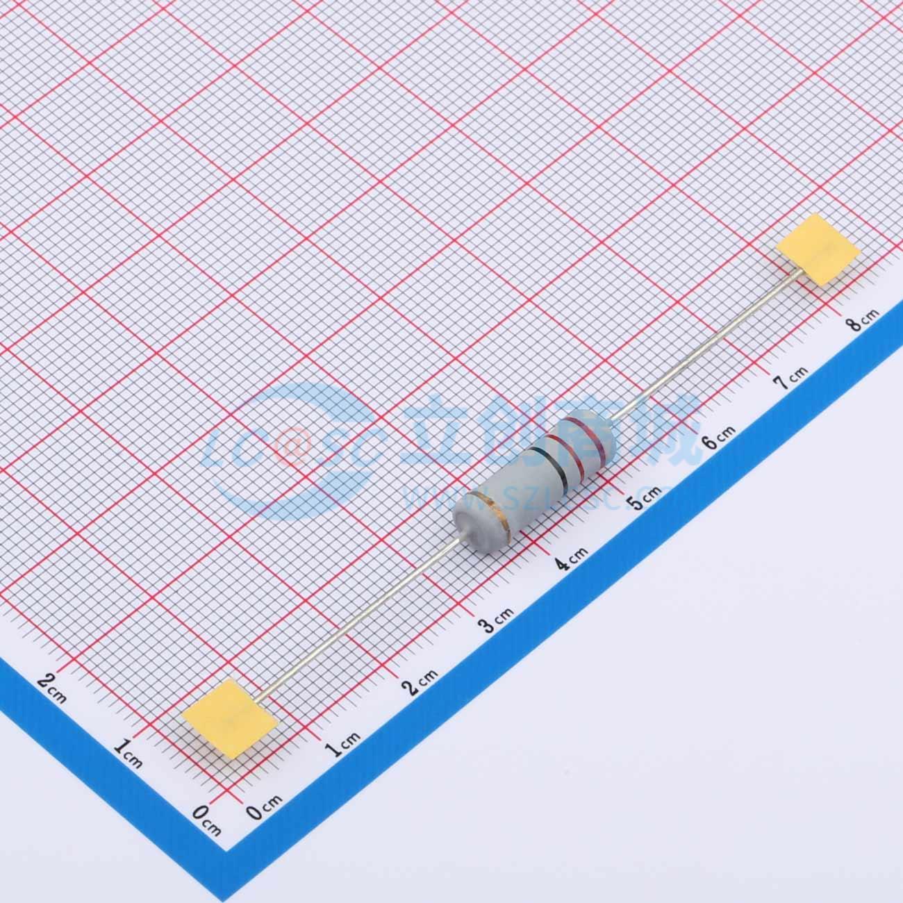 点击查看大图 MOF5WS-22Ω±5%T实物图
