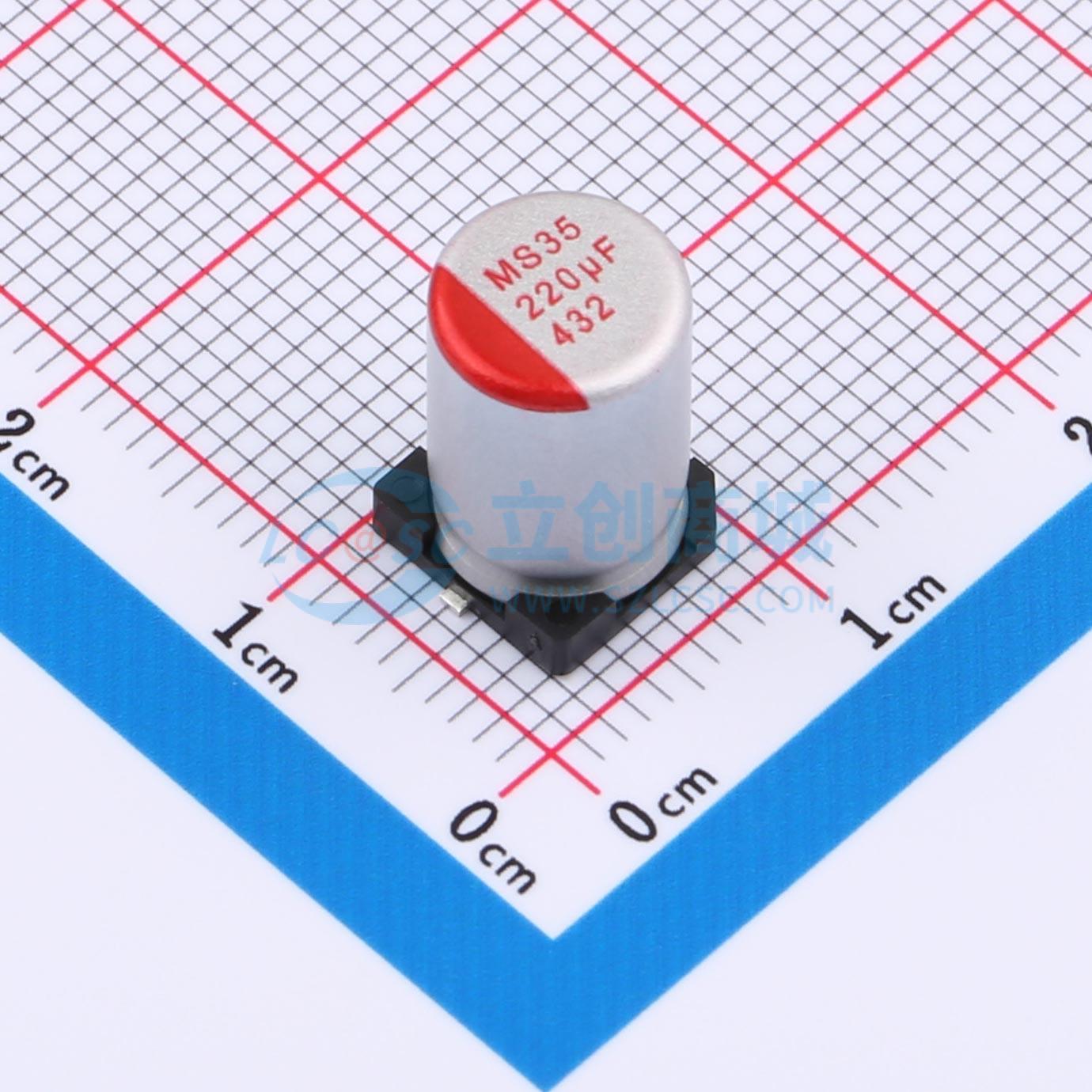 点击查看大图 GMS1V227M0811PZ实物图