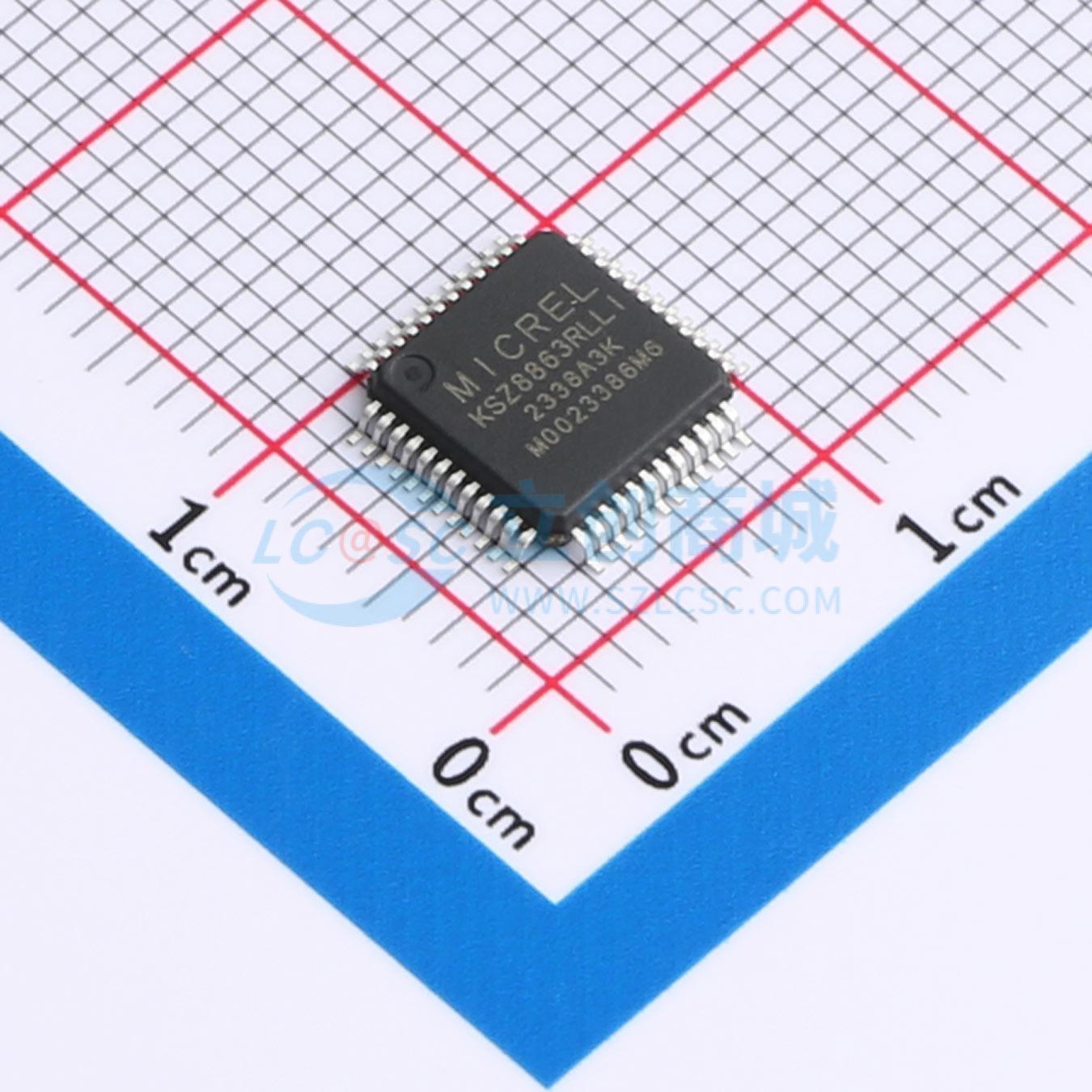 点击查看大图 KSZ8863RLLI-TR实物图