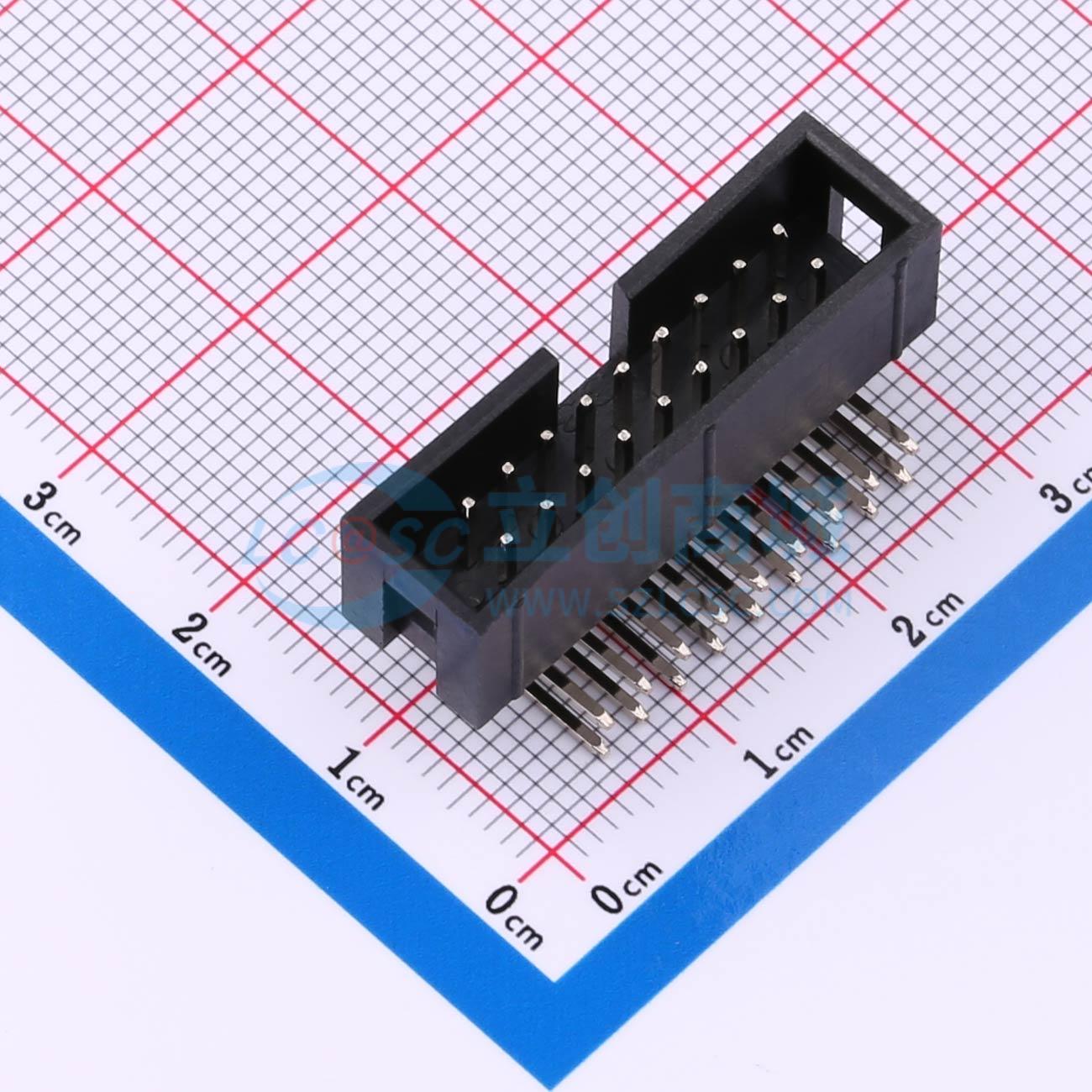 SH-JN2.54-2-9P-W实物图